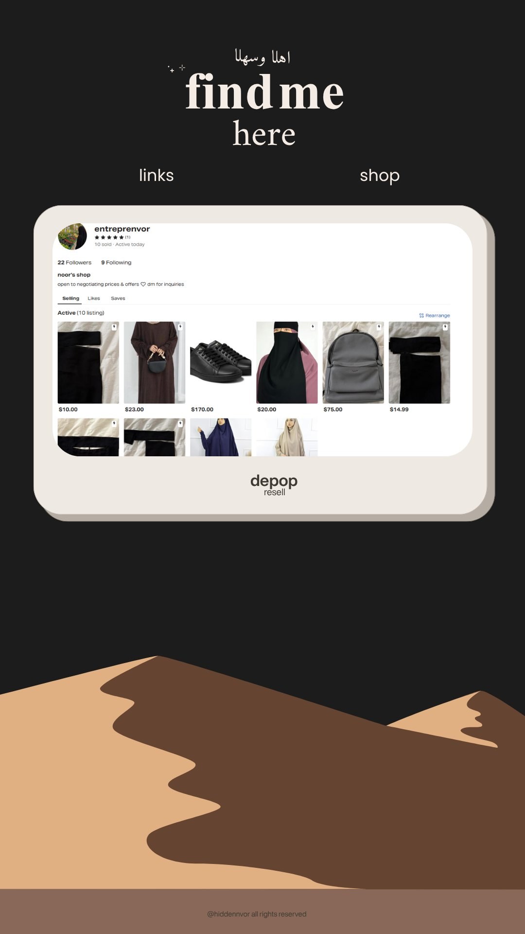hiddennvor — depop shop